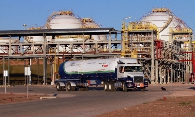 El miércoles se ha realizado la primera exportación de 300 toneladas métricas de GLP al mercado argentino. Foto: Prensa YPFB