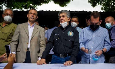 Henry Ramos Allup, líder del partido socialdemócrata Acción Democrática, este miércoles en Caracas.