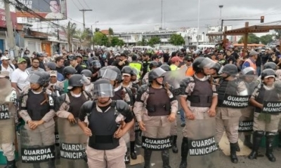 Esperan a los fiscales para proceder al desalojo/Foto. RRSS