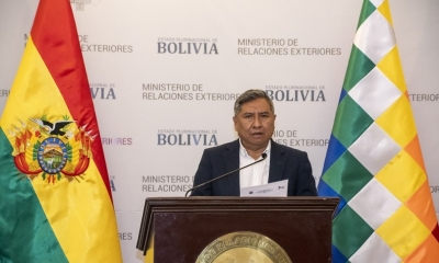 El canciller Rogelio Mayta. 