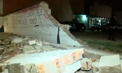 El herido fue evacuado/Foto. Captura de pantalla