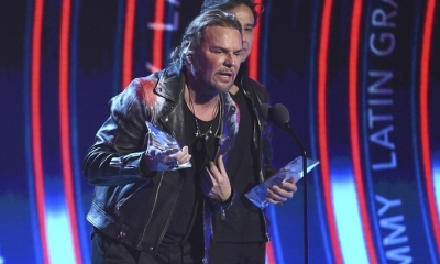 Fher, de Maná, en la ceremonia de los Grammy Latinos.