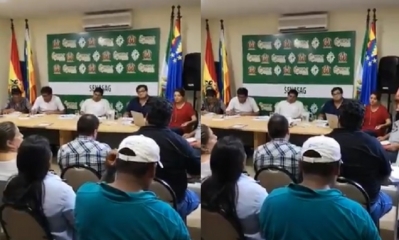 Así fue la reunión con los avicultores/Foto. Captura de pantalla