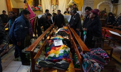 José Daza, informó que las autopsias mostraron que todos sin excepción presentaban lesiones y traumas provocados por proyectil de arma de fuego.