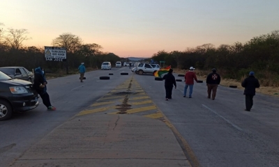 Bloqueo en la salida de San Ignacio de Velasco