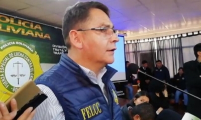 El director de la fuerza anticrimen de La Paz, coronel Jhonny Aguilera. | Erbol