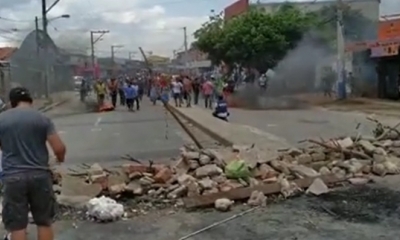 Los enfrentamientos  se alargaron por varias horas/Foto. RRSS