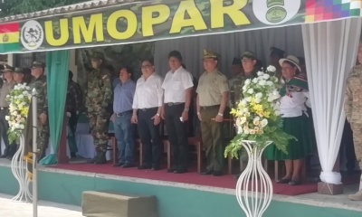 Moralales, acompañó el festejo/Foto. ABI
