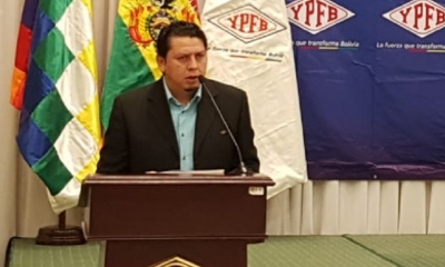 Ósca Barriga, presidente Ejecutivo de YPFB/Foto. JS