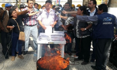 Activistas pidieron garantías al TED de Cochabamba/Foto. RRSS