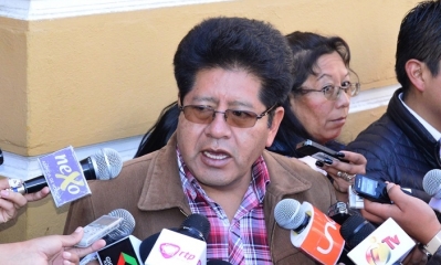 El jefe de bancada del MAS en la Cámara de Diputados, David Ramos.