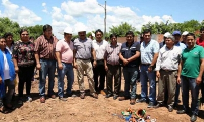 Inicio de la construccion del drenaje pluvial en Villa Montes. 