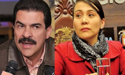 Manfred Reyes Villa y Karen Suárez/Foto. Kandire