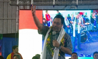 El candidato presidencial del Movimiento Al Socialismo (MAS), Luis Arce Catacora. Foto: APG.