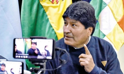 El expresidente y líder actual del MAS, Evo Morales
