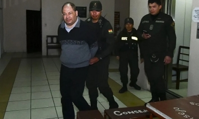 El exministro Carlos Romero, luego de salir de una audiencia anterior. / Foto: Archivo