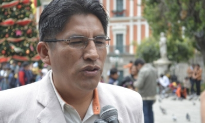 Félix Patzi, gobernador de La Paz/Foto. RRSS