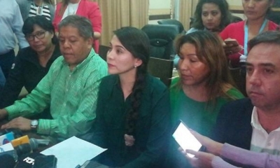 Karen Suárez, alcaldesa interina del municipio de Cochabamba/Foto. RRSS