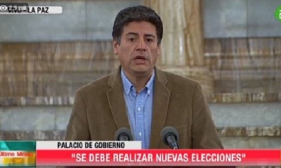 El ministro de la Presidencia, Jerjes Justiniano.