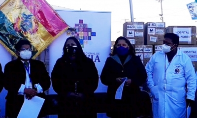 Personal del Ministerio de Salud y Deportes.