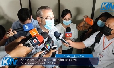 El líder cívico Rómulo Calvo, este martes. Foto: Captura de pantalla 