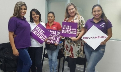Activistas  en diferentes visitas/Foto. RRSS