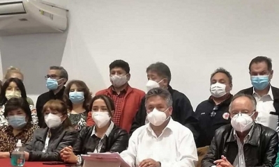 Representantes del Consejo Médico Nacional en Sucre.