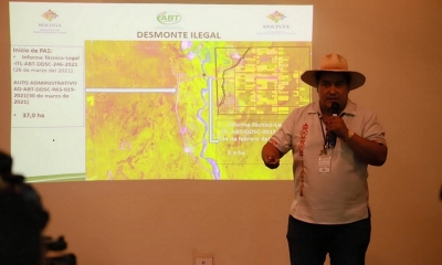 El director departamental de la Autoridad de Fiscalización y Control Social de Bosques y Tierra (ABT), Roberto Flores