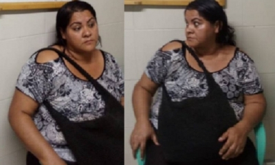 La acusada asegura que solo sustrae celulares de los pacientes/Foto. RRSS