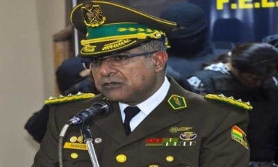 El comandante de la Policía, Faustino Mendoza