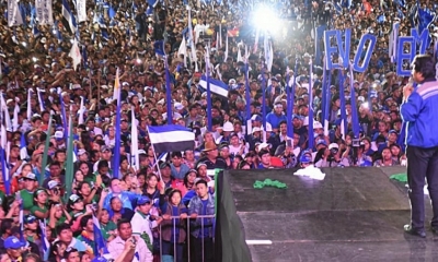 Cierre de campaña  del expresidente Evo Morales.