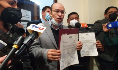 Legislador, Erwin Bazán de la alianza Creemos.