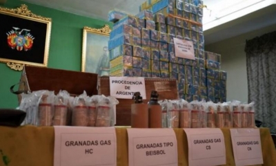 El presunto material enviado de Argentina en 2019. | Ministerio de Gobierno
