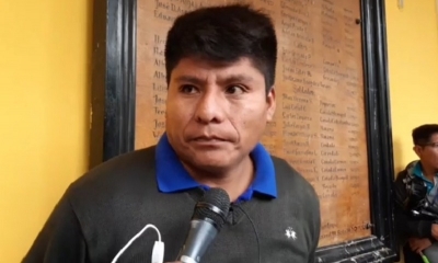 El senador del MAS Leonardo Loza