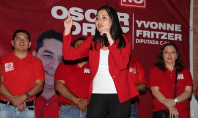 Shirley Franco, hoy en Santa Cruz. Foto/cBDN