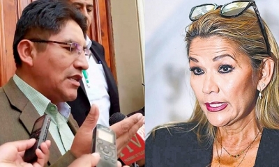 Félix Patzi y Jeanine Añez