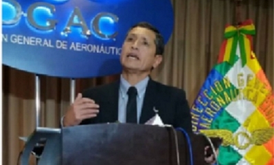 Celier Aparicio, Director ejecutivo de la Dirección General de Aeronáutica Civil /Foto. RRSS
