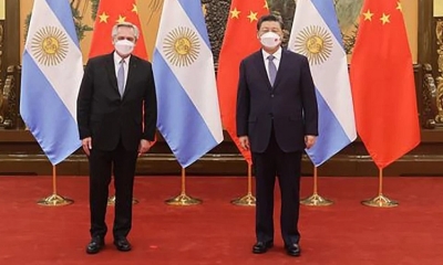 Alberto Fernández y Xi Jinping