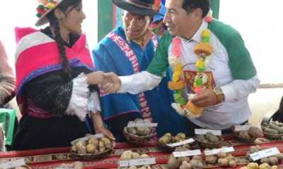 Victor Borda, participó el festival de la papa/Foto. RRSS