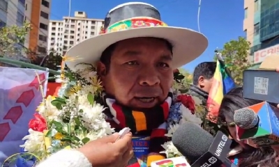 El nuevo ejecutivo de la CSUTCB, Ponciano Santos