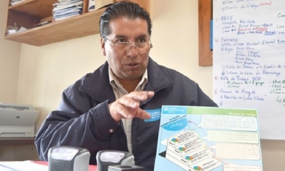 El gerente de Aldeas Infantiles SOS Oruro, Marco Tapia