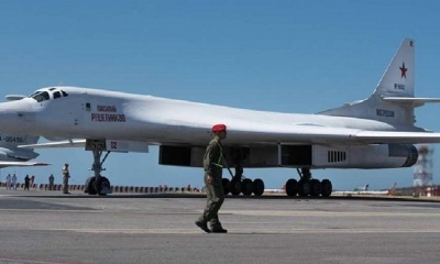 Un Bombardero Ruso de larga distancia Tu-160, en Venezuela.