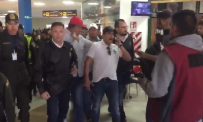 Camacho no pudo salir del aeropuerto de El Alto/Foto. Captura de pantalla