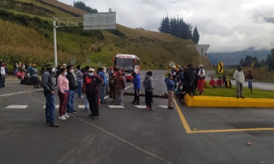 Primera protesta por parte de organizaciones sociales, indígenas y campesinas de la provincia de Imbabura.
