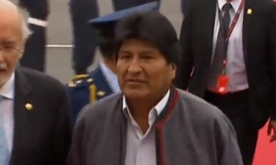 Evo Morales en Perú/Foto. ABI