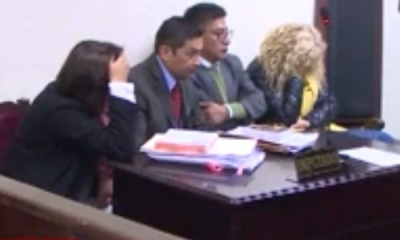 Las acusadas no quisieron hablar con la prensa/Foto. Captura de pantalla