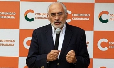 El candidato de CC, Carlos Mesa. Foto: CC