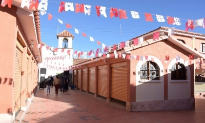 Nuevo moderno mercado en el Distrito 4, zona el Calvario de la ciudad de Potosí. Foto: ABI