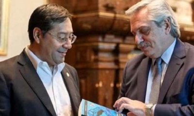 Luis Arce y Alberto Fernández/Foto. RRSS