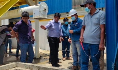 La construcción civil del complejo piscícola Senda III 